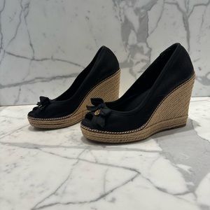 Tory Burch black wedge sandal